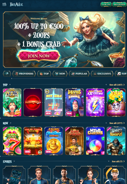 BetAlice Casino Official